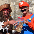 Mario et le pirate aiment les poissons rouges